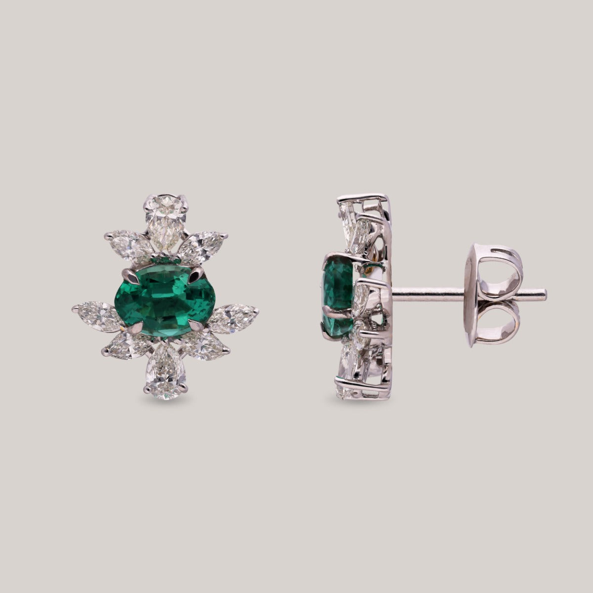 Gleaming Oasis Diamond Earrings