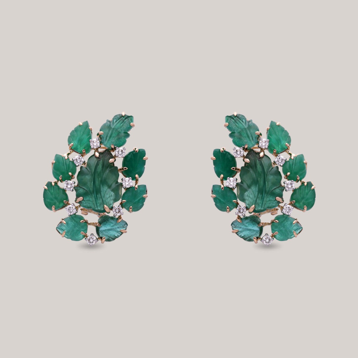 Leaf Delight Diamond Earrings
