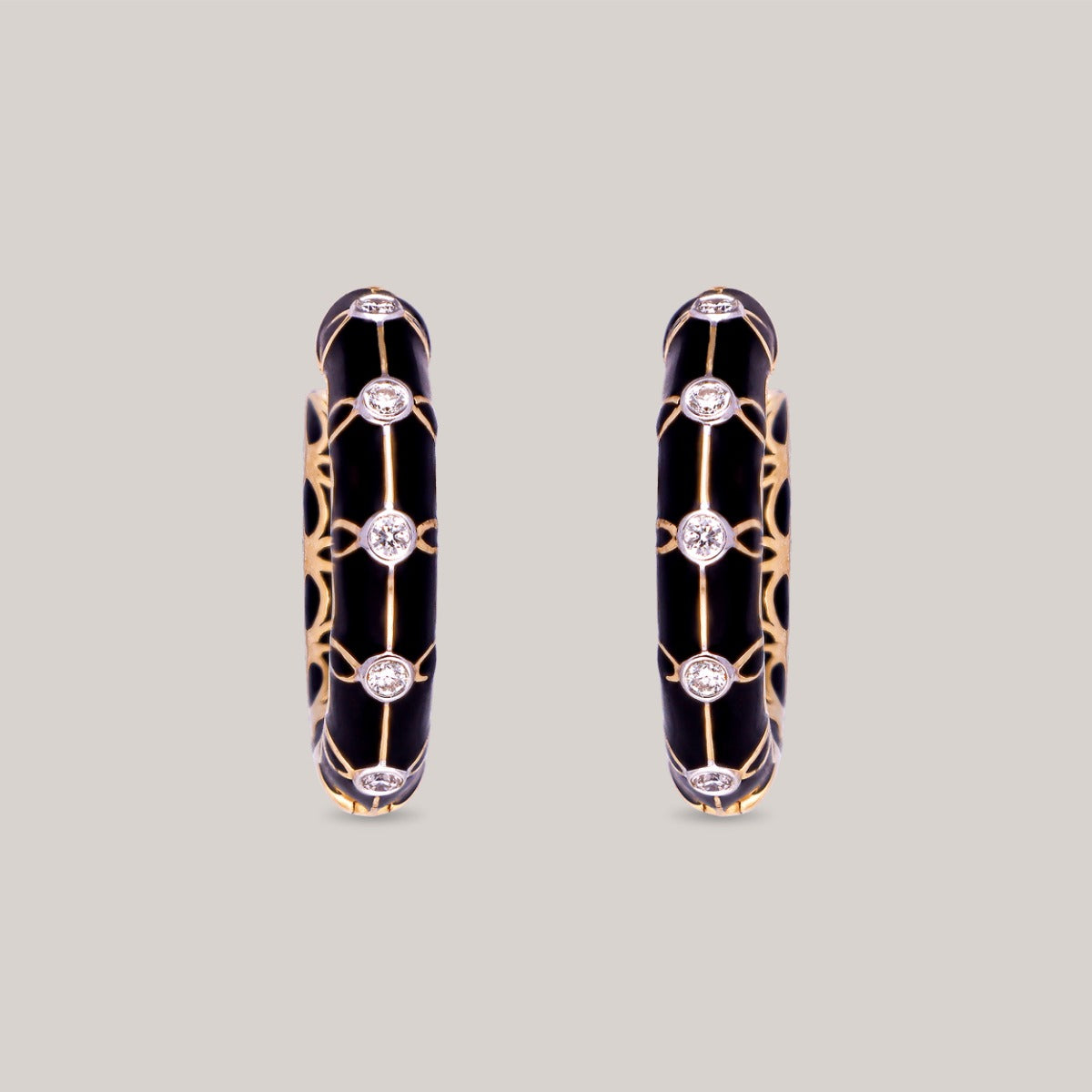 Black Swan Diamond Earrings