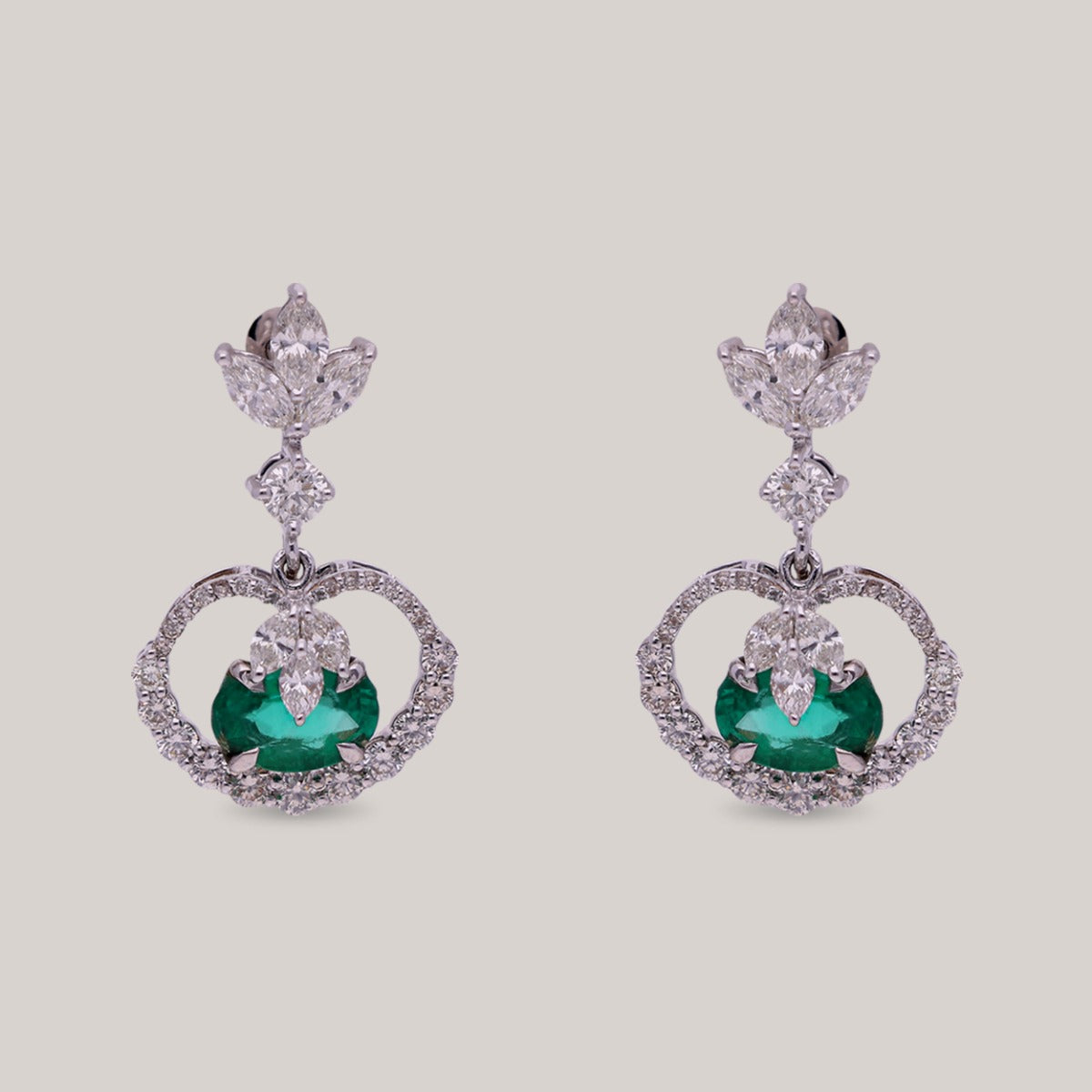 Emerald Dream Diamond Necklace Set