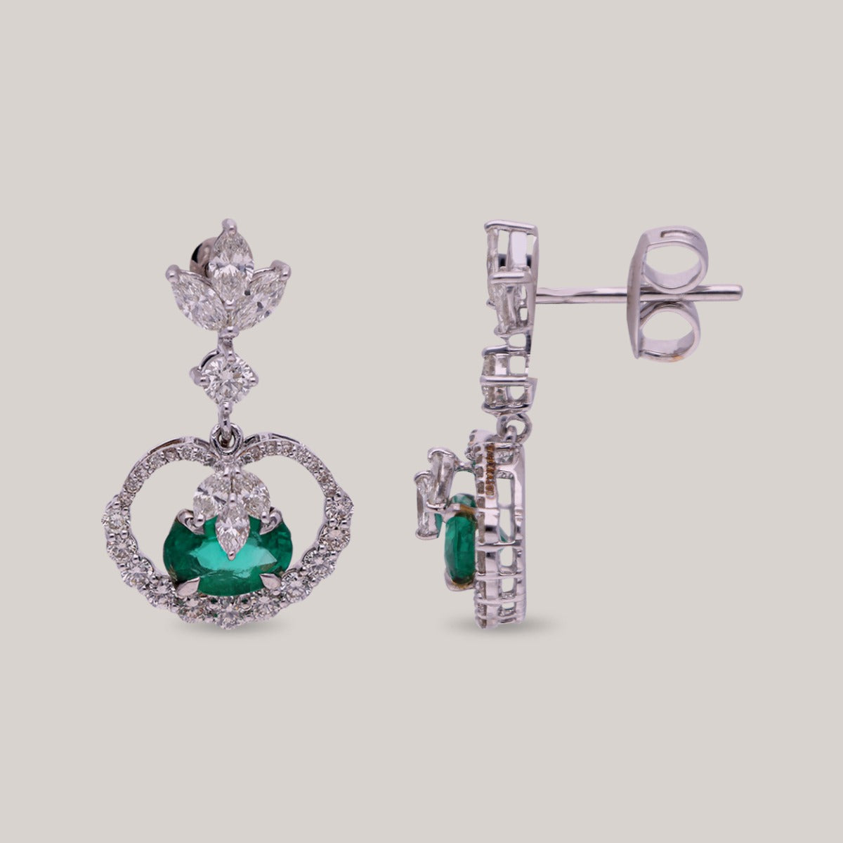 Emerald Dream Diamond Necklace Set