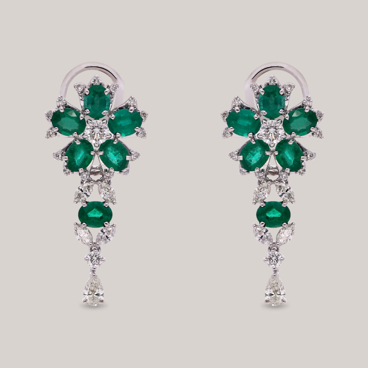 Sparkling Blossoms Diamond Earrings