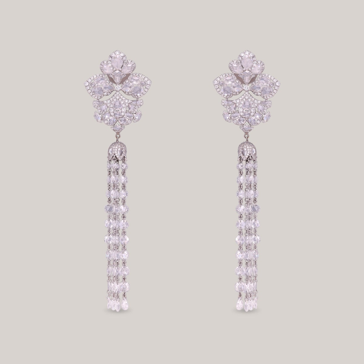Crystal Vines Diamond Earrings
