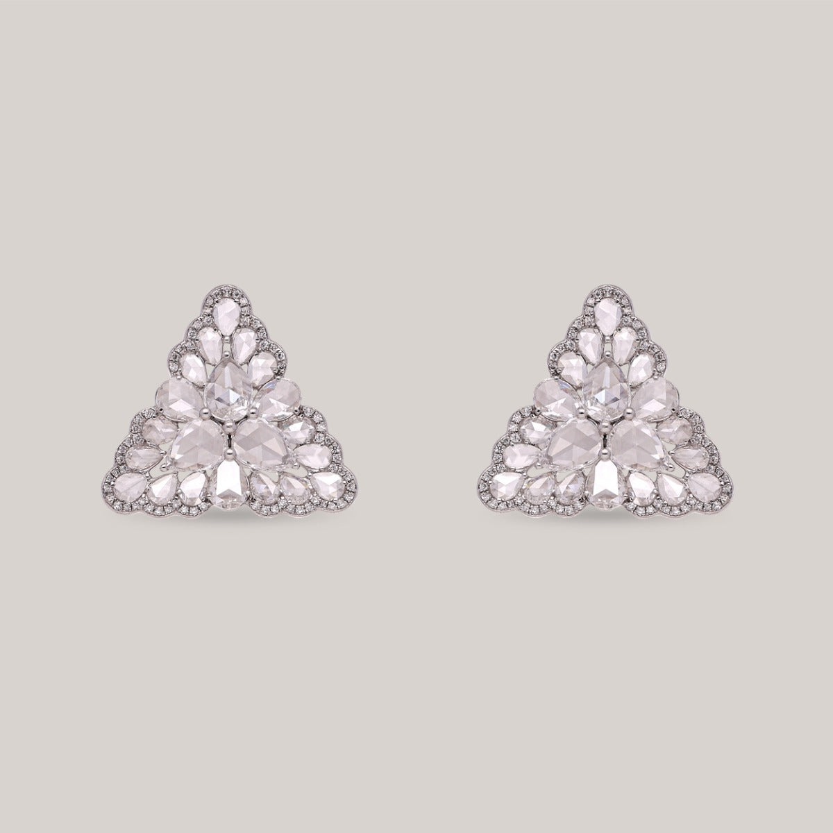 Radiant Triad Diamond Earrings