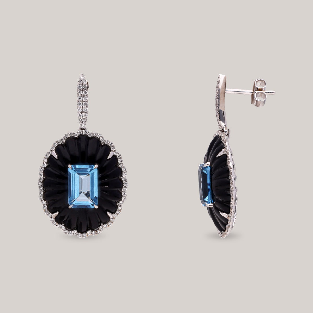Nocturne Bloom Diamond Earrings