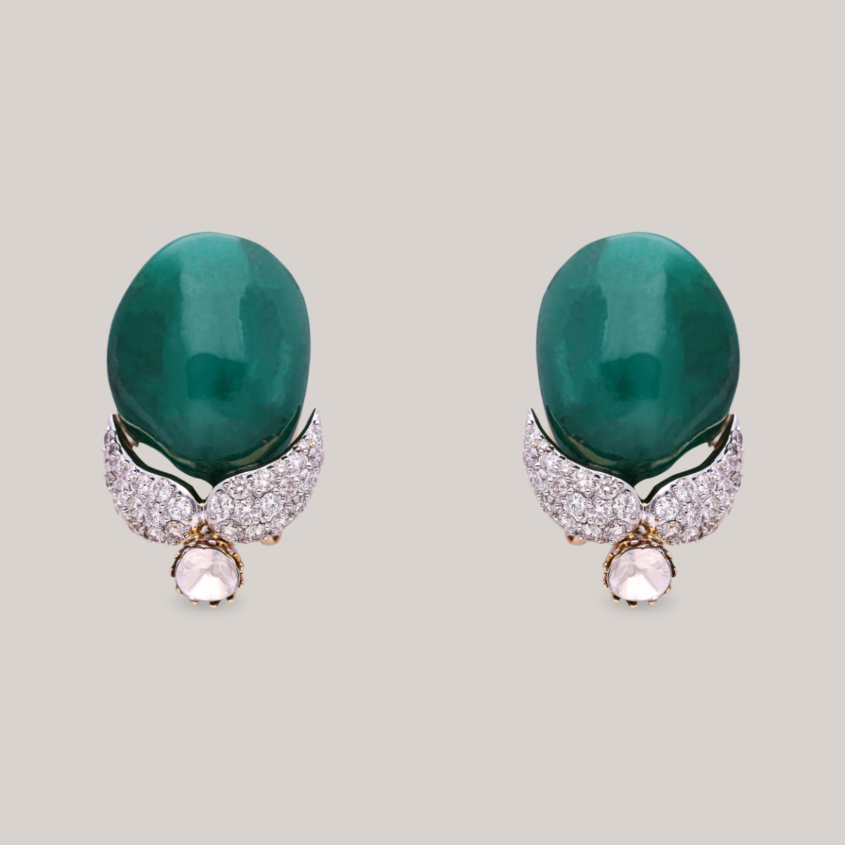 Verdant Grace Diamond Earrings