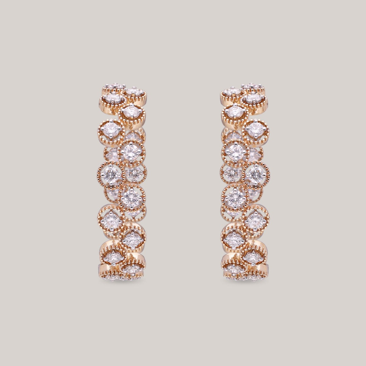 Twinkling Circles Diamond Earrings