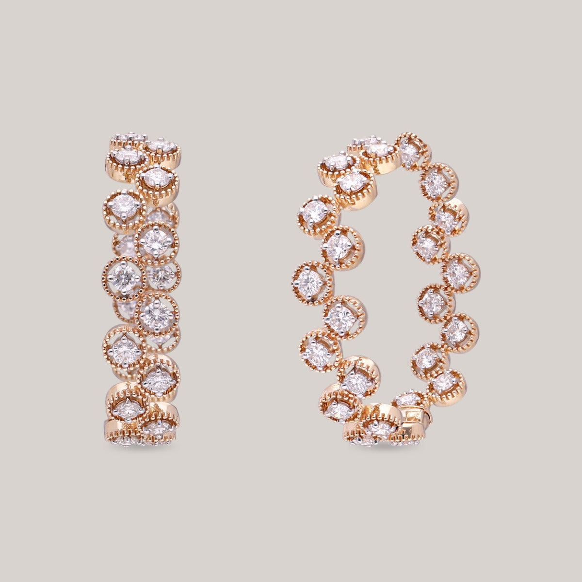 Twinkling Circles Diamond Earrings