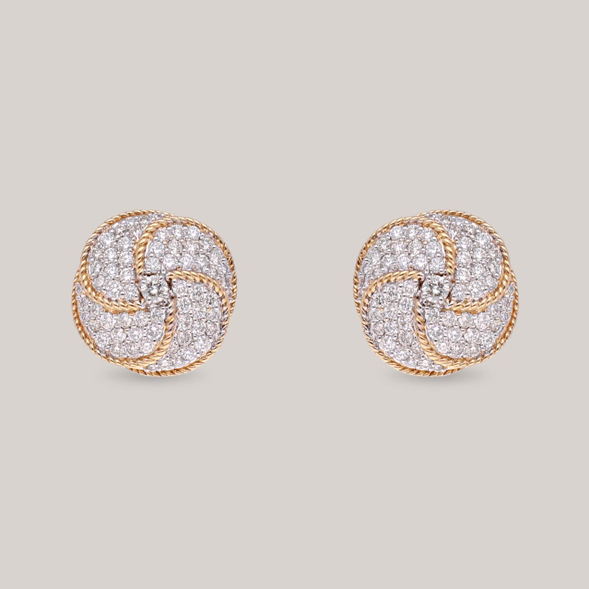 Twilight Swirl Diamond Earrings