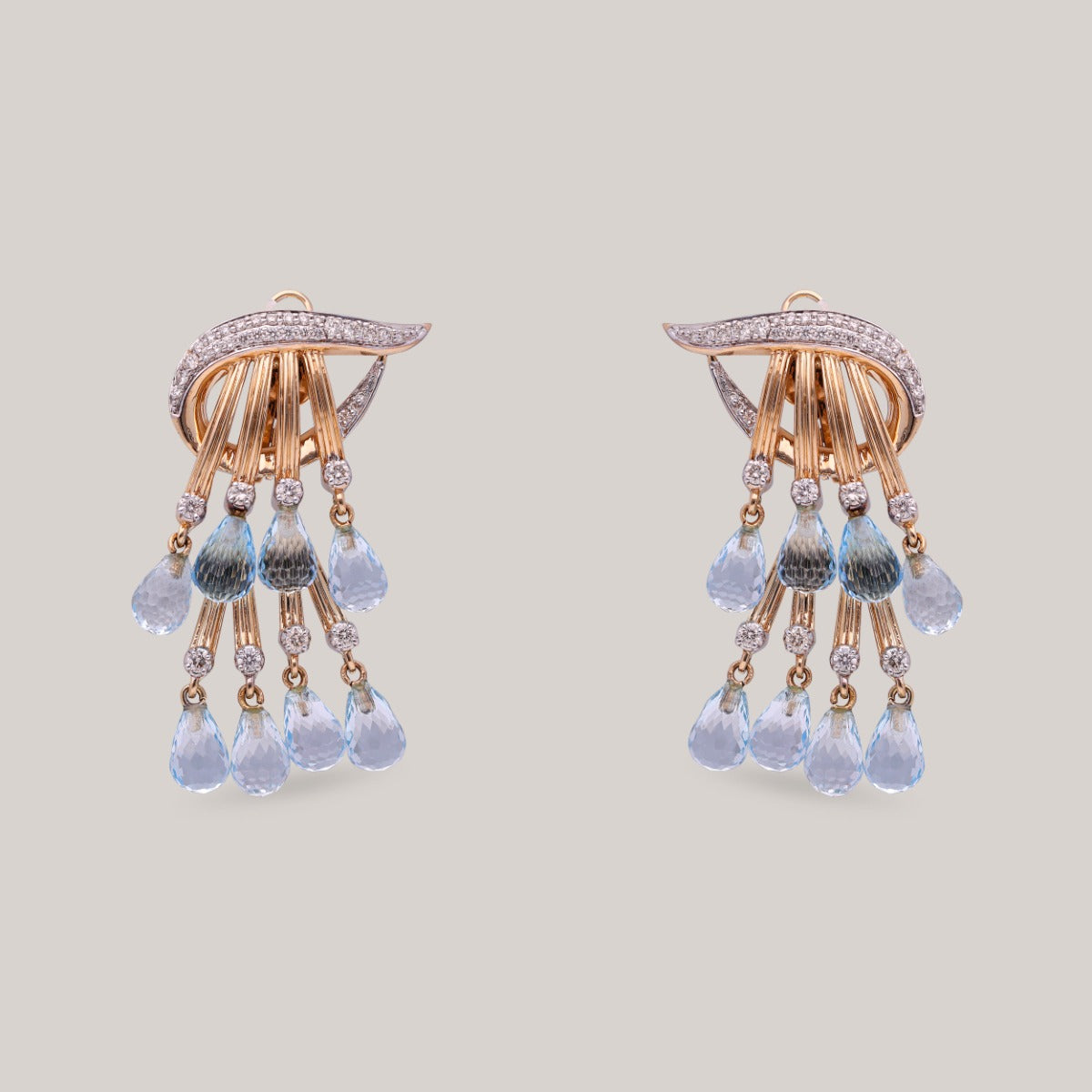 Frozen Waterfall Diamond Earrings