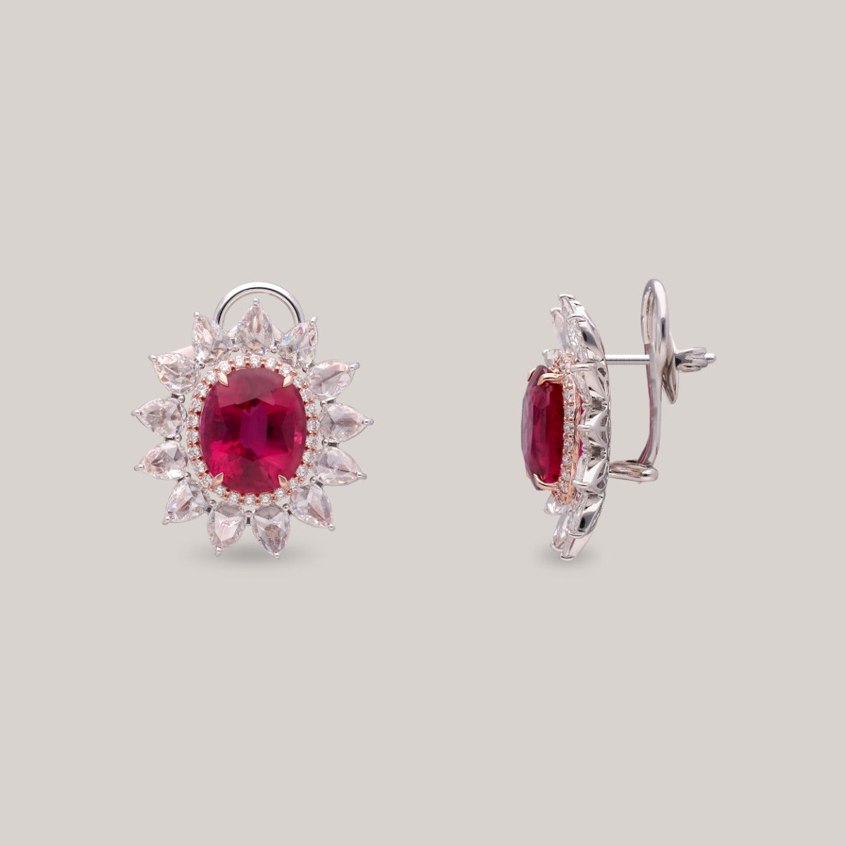 Blazing Blossom Diamond Earrings