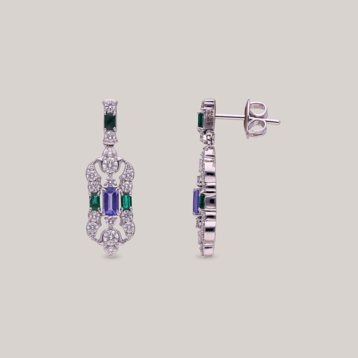 Tanzanite Tapestry Diamond Necklace Set