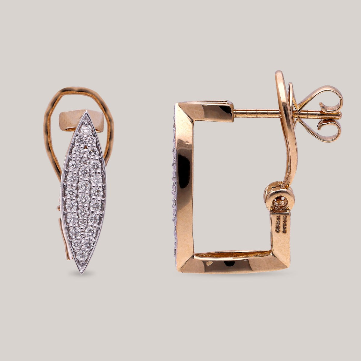 Aura Navette Diamond Earrings