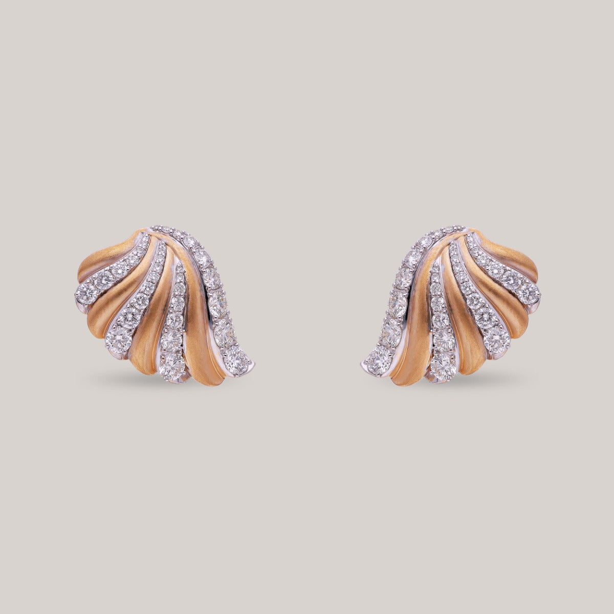 Radiant Swirl Diamond Earrings