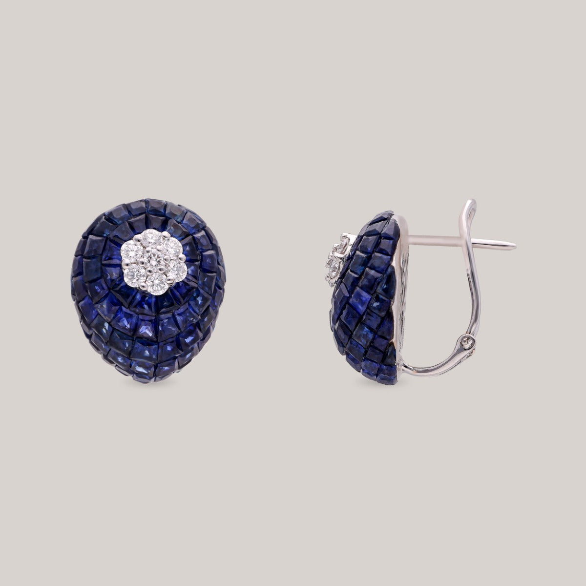 Ocean's Heart Diamond Earrings