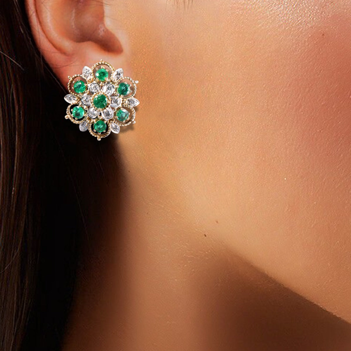 Magnolia Diamond Earrings