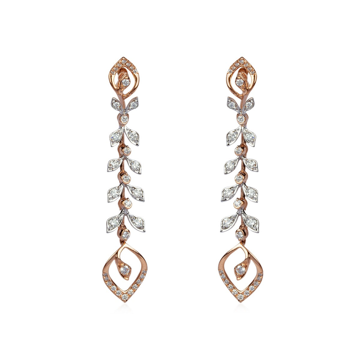 Sway Drop Diamond Earrings