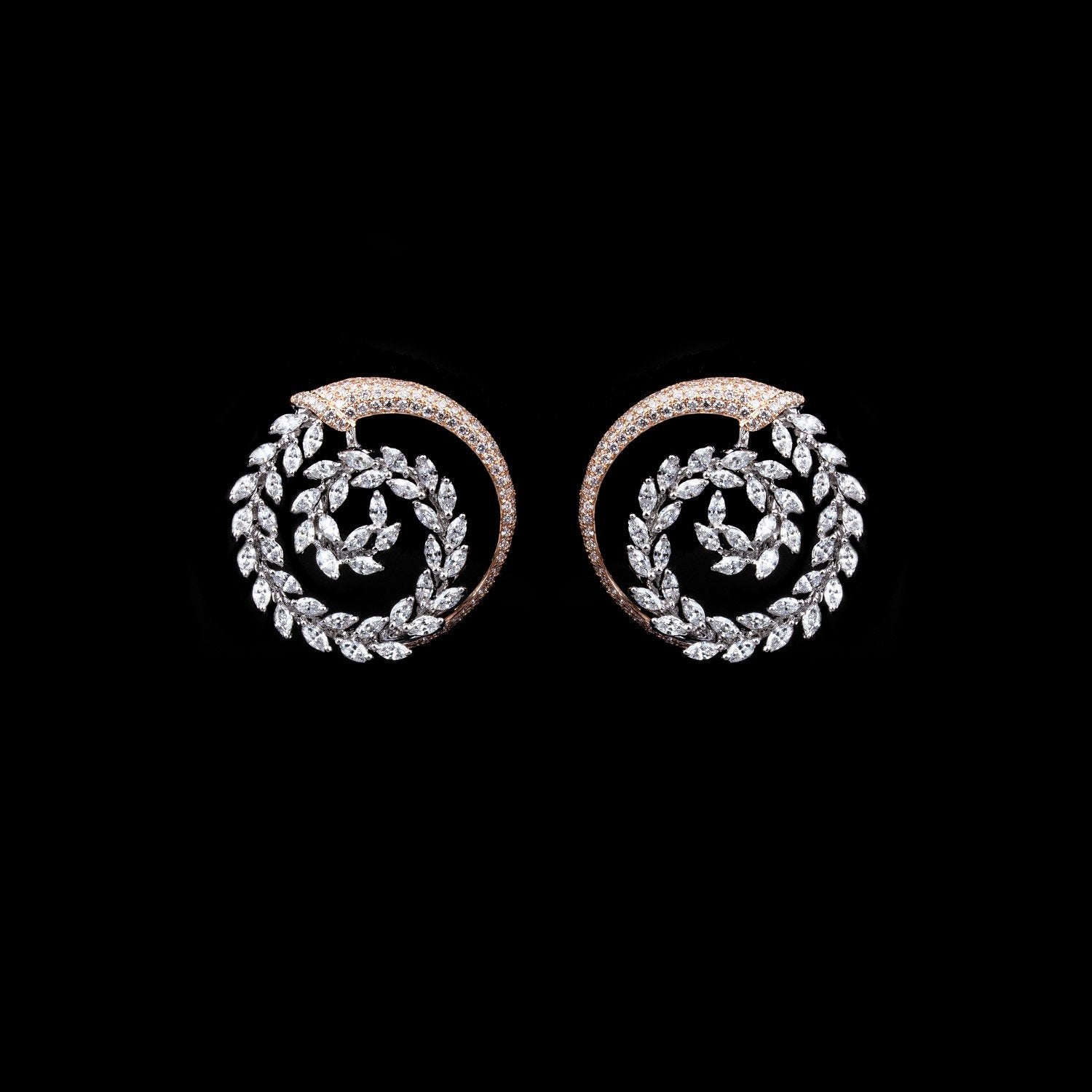 Spark Circlet Diamond Earrings