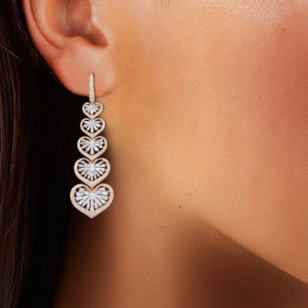 Finial Diamond Earrings