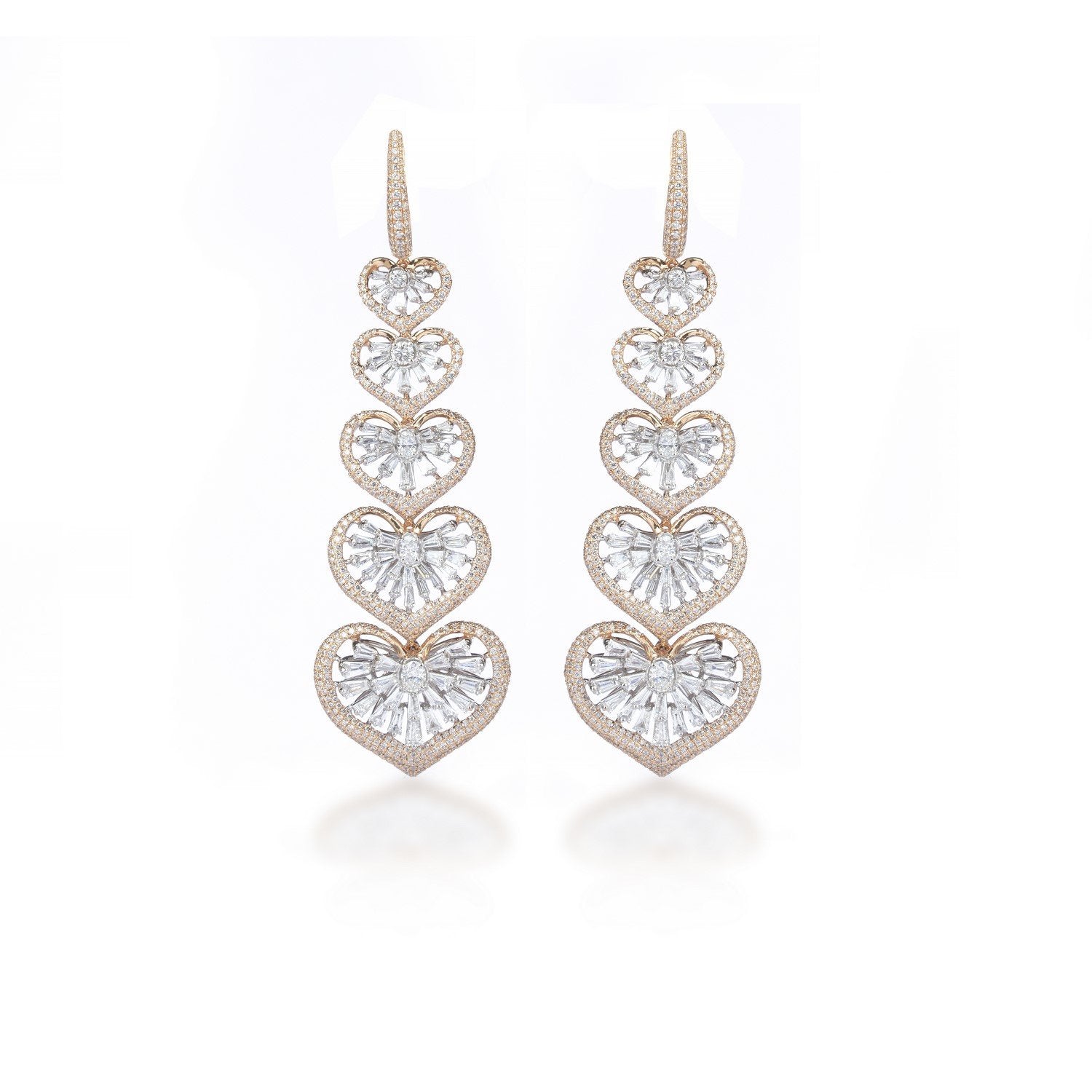Finial Diamond Earrings