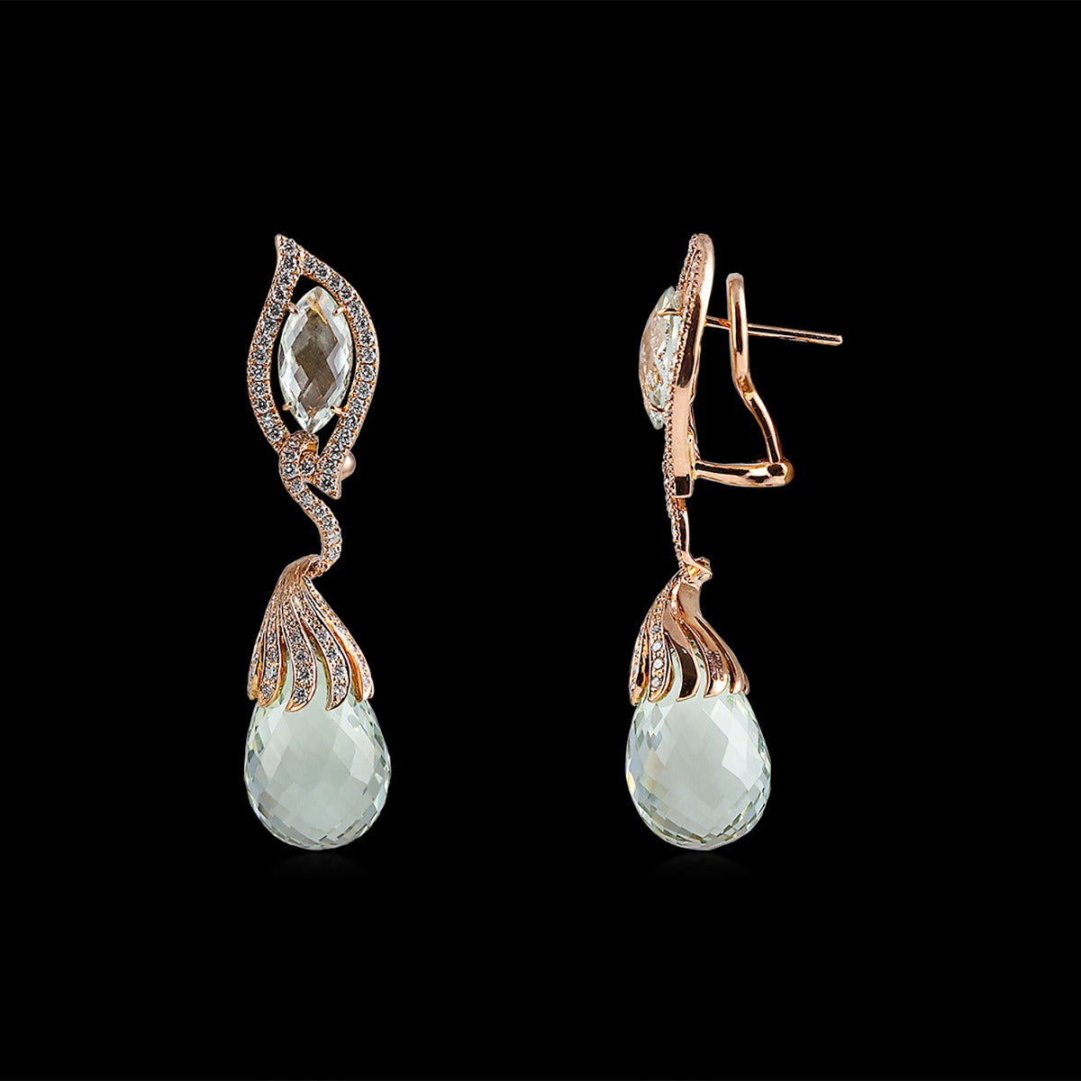 Pearl Wisdom Diamond Earrings