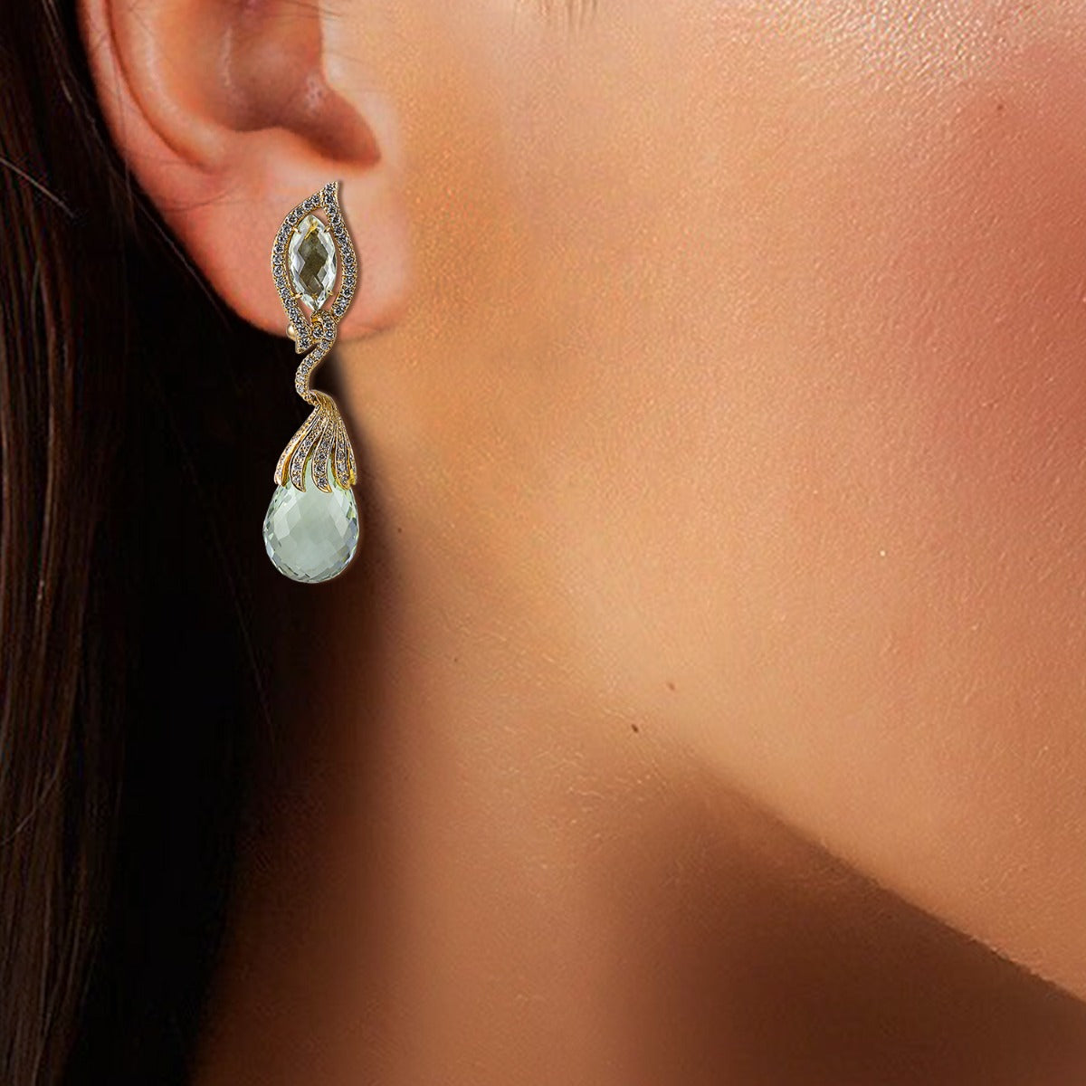 Pearl Wisdom Diamond Earrings