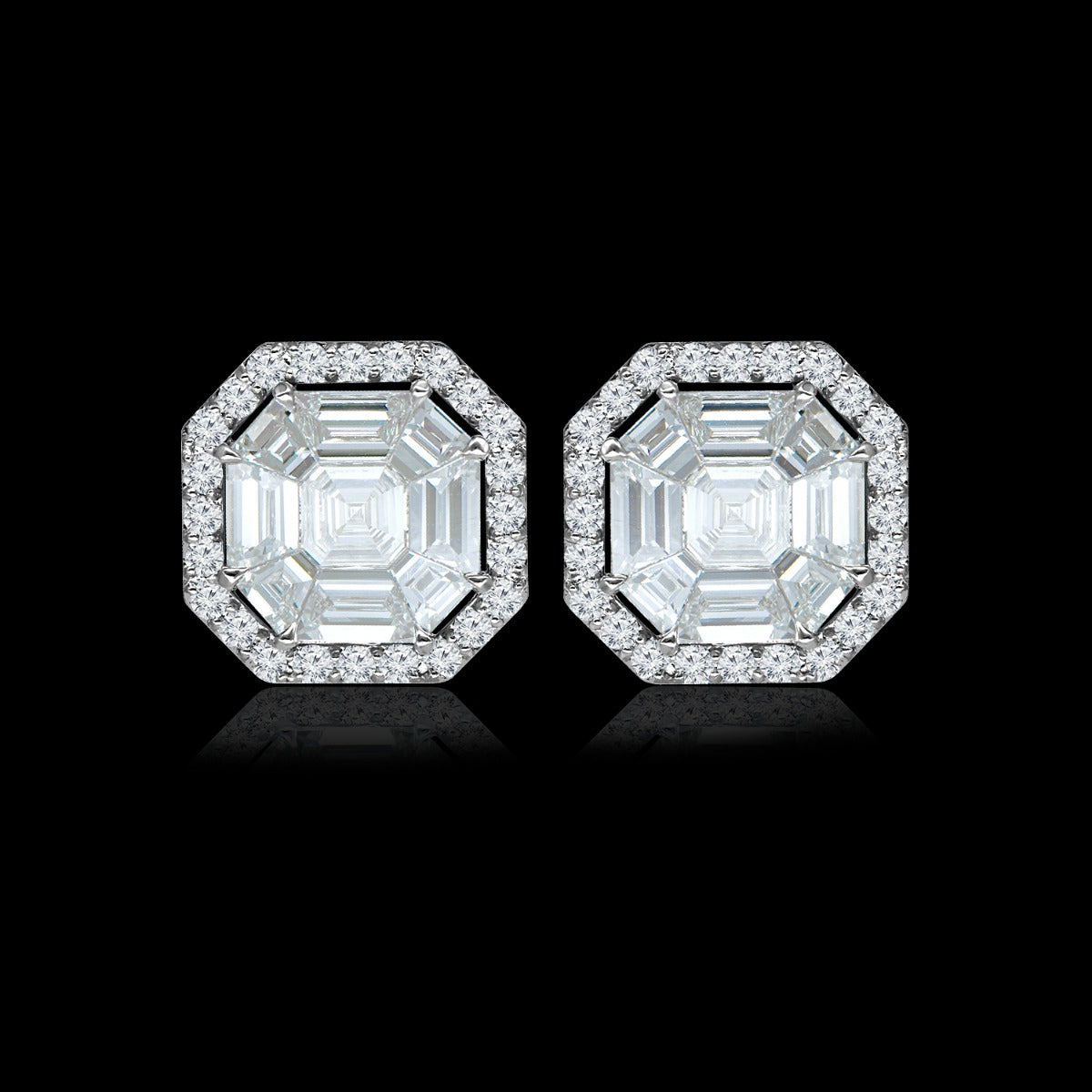 Glitzy Stud Earrings