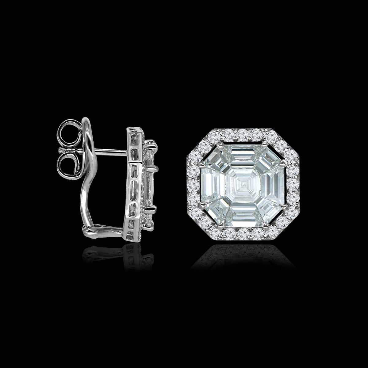Glitzy Stud Earrings