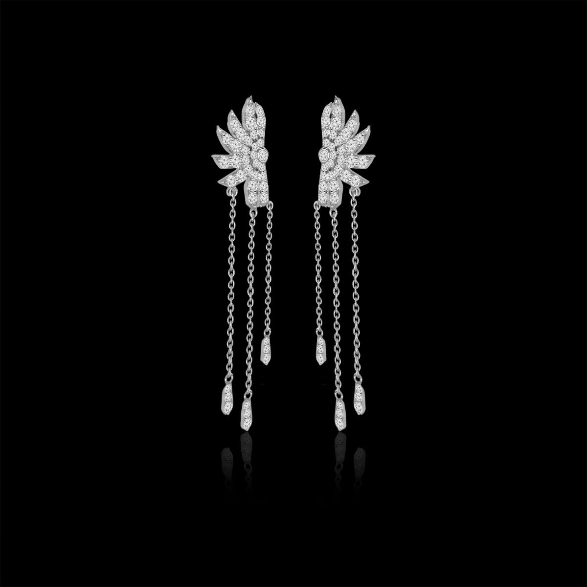 Blossom Chandelier Diamond Earrings