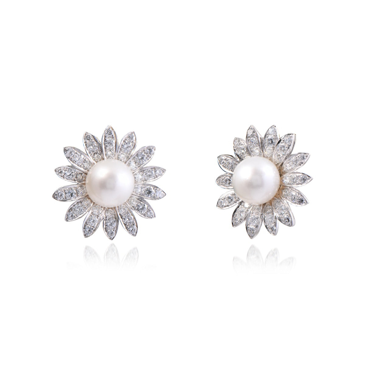 Amala Pearl Diamond Earrings