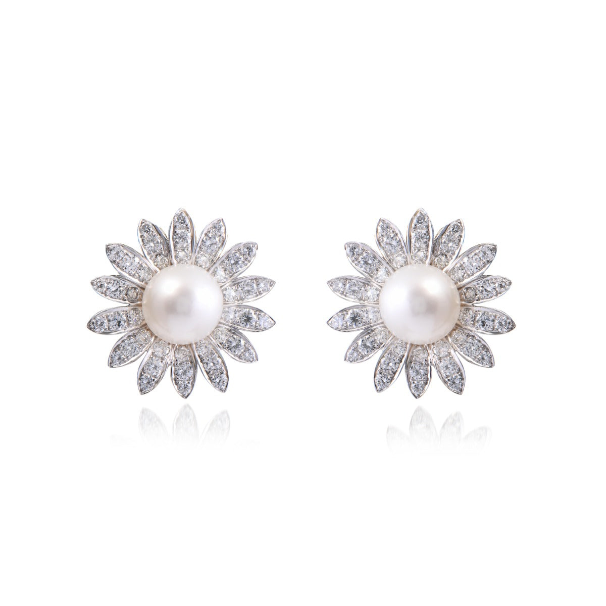 Amala Pearl Diamond Earrings