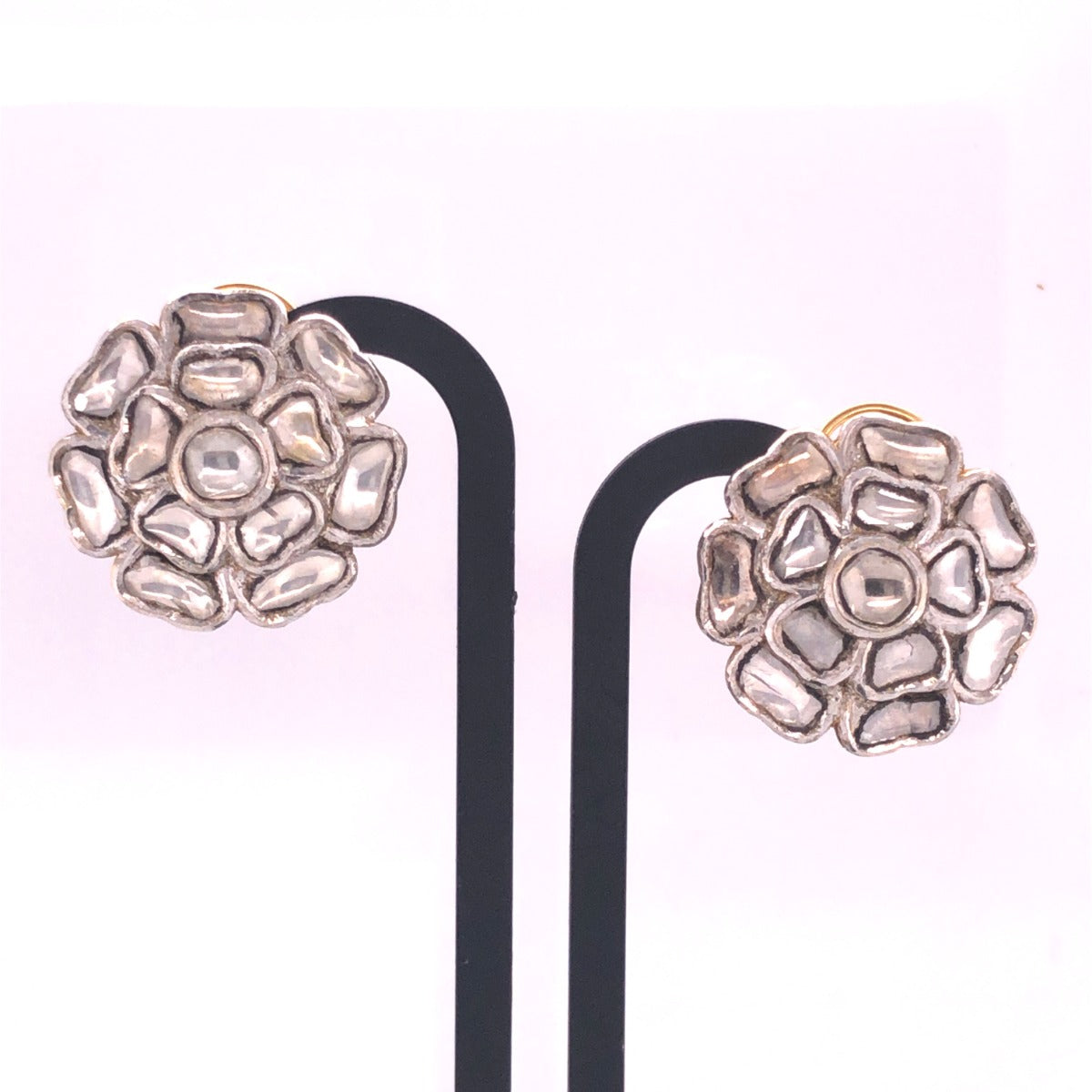 Bloom Gloom Polki Earrings