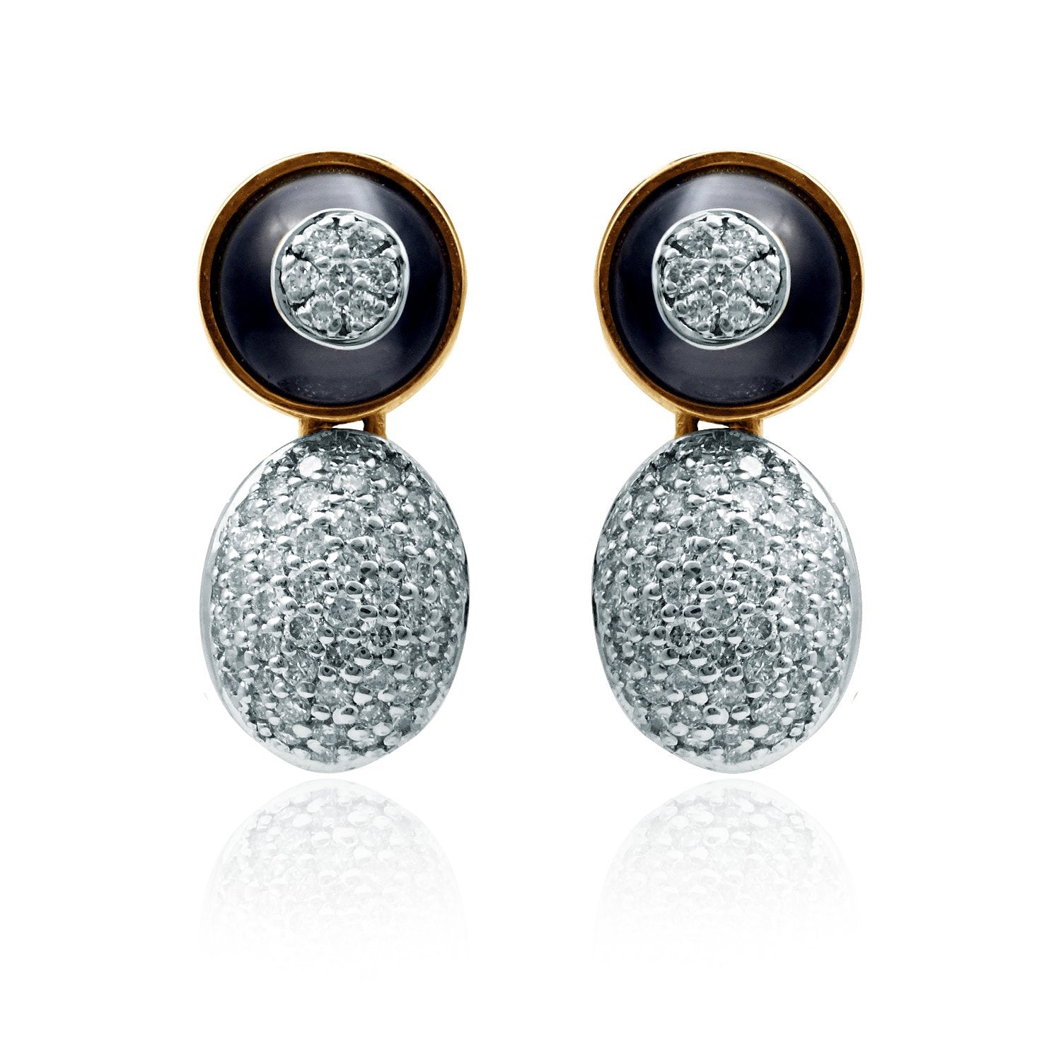 Crescent Diamond Earrings