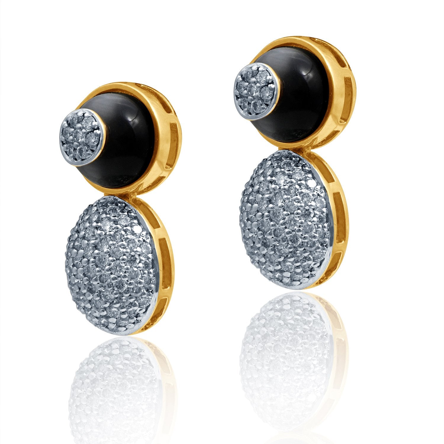 Crescent Diamond Earrings