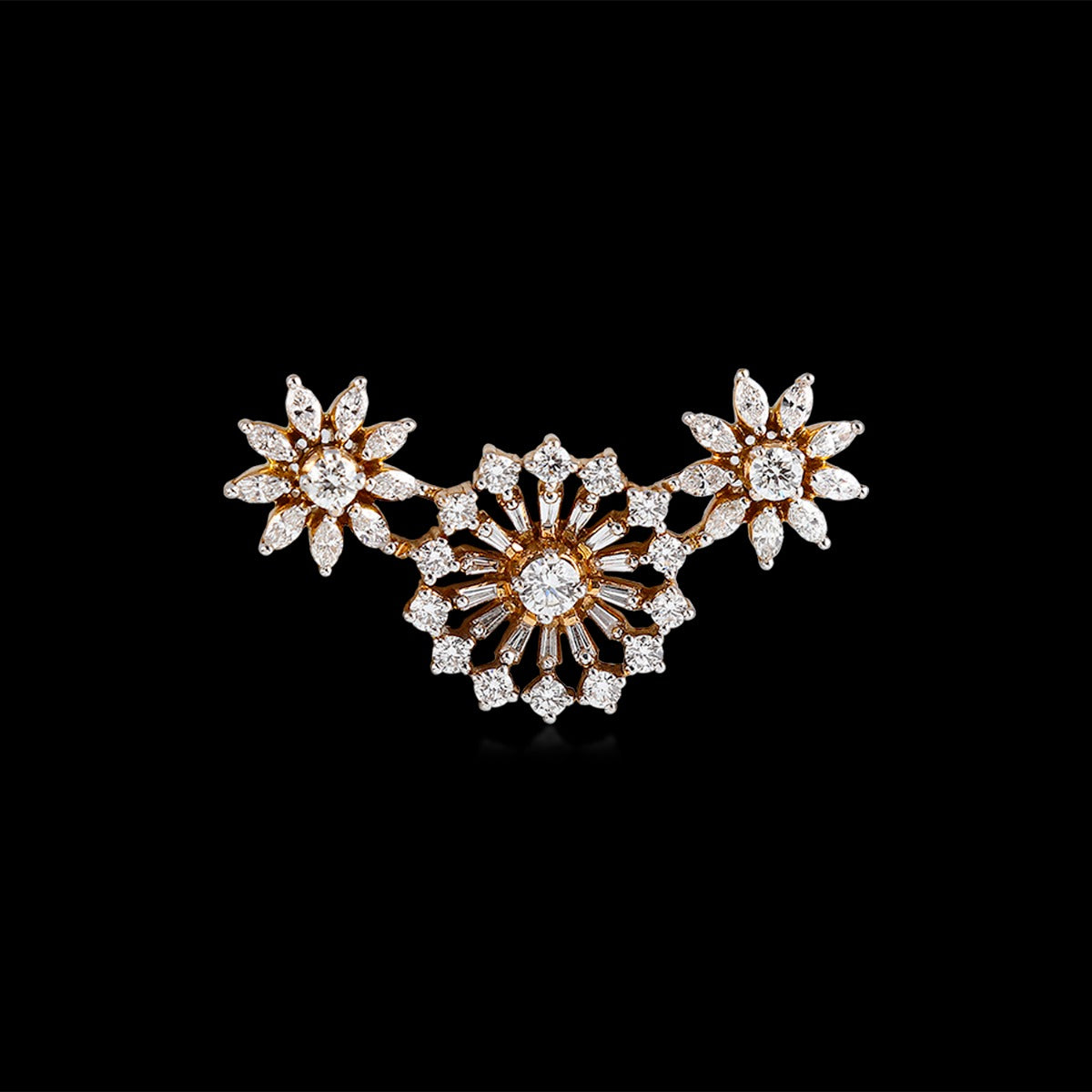 Shiny Trio Diamond Pendant