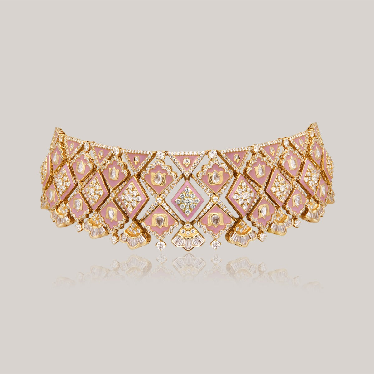 Cone Couple Diamond Choker