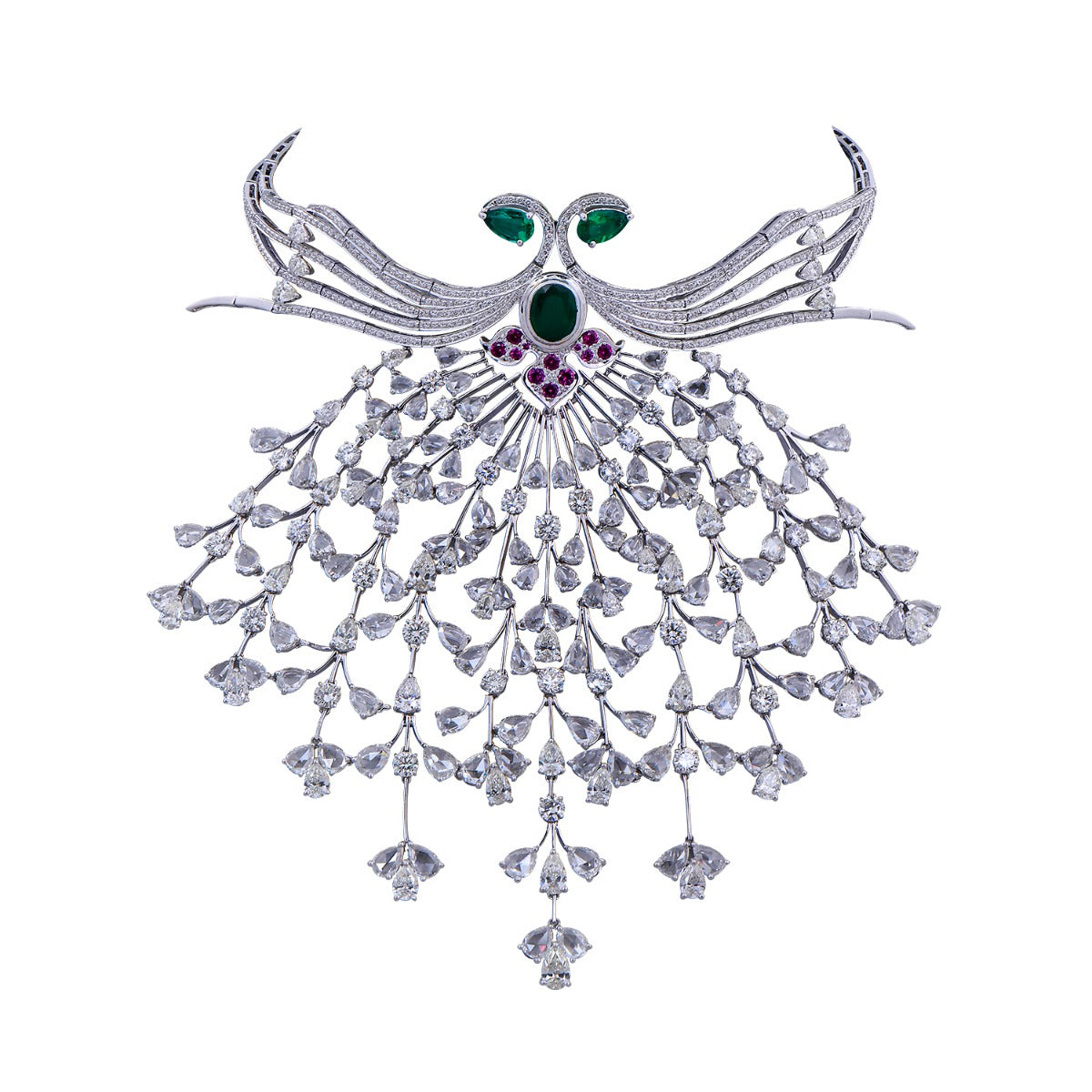 Queenly Diamond Grand Necklace Set