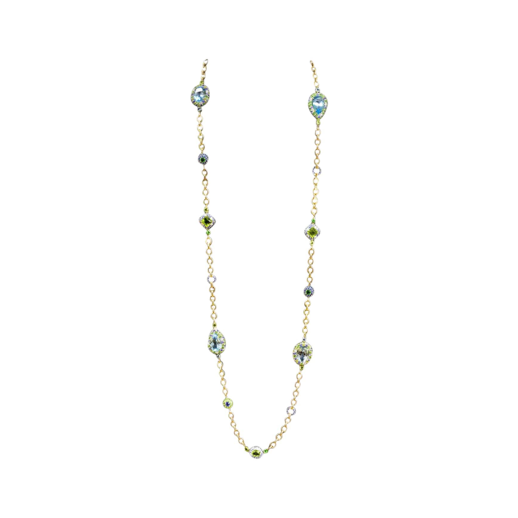 Sapphire Diamond Necklace