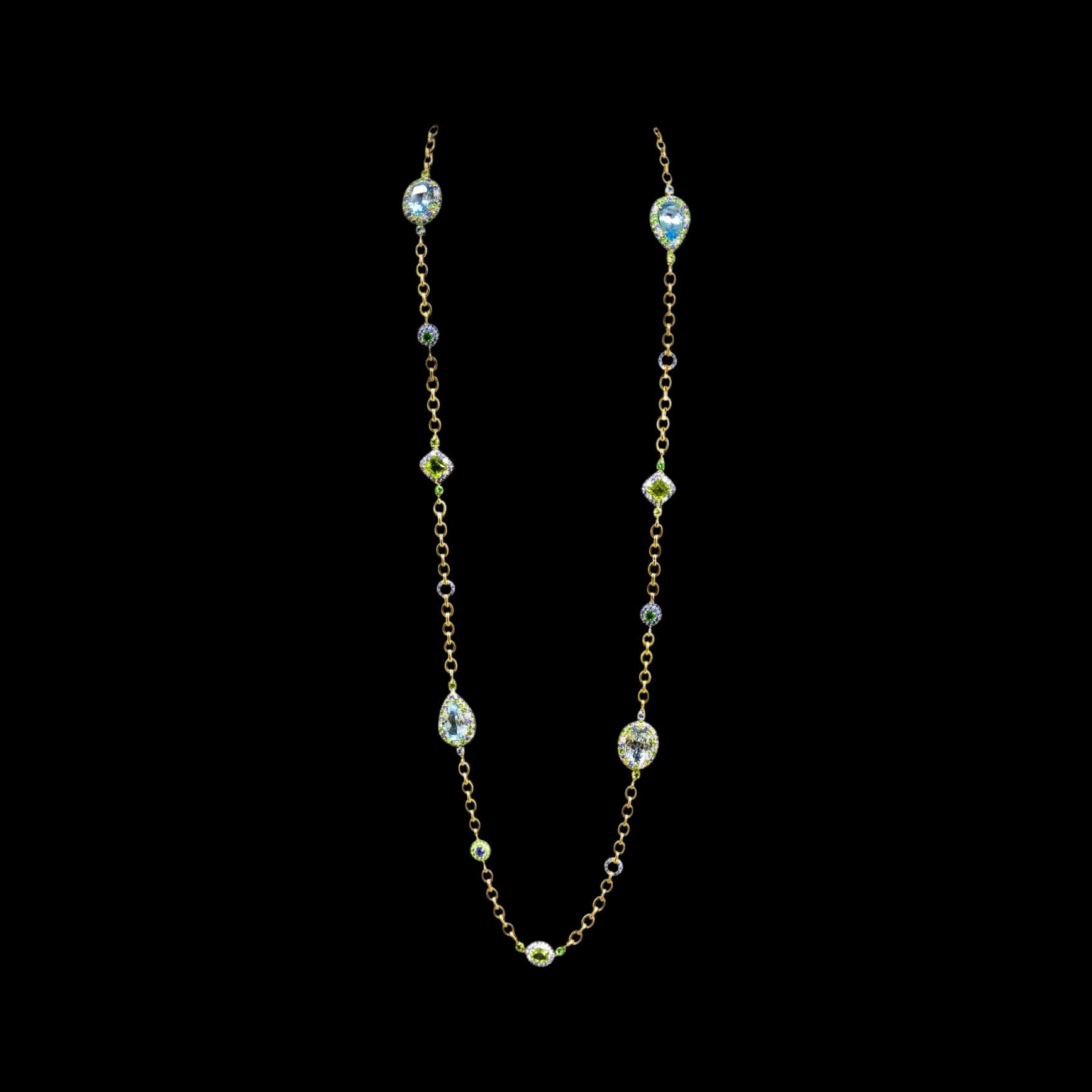 Sapphire Diamond Necklace