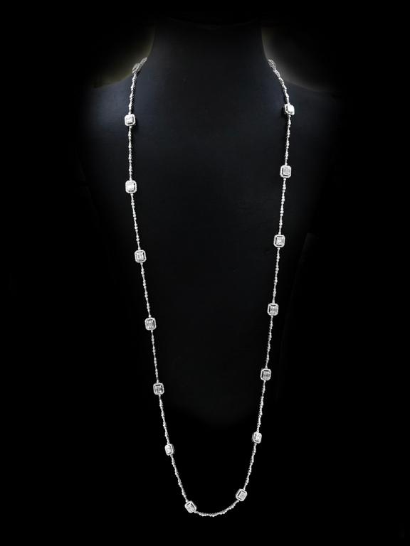 Metis Long Diamond Necklace