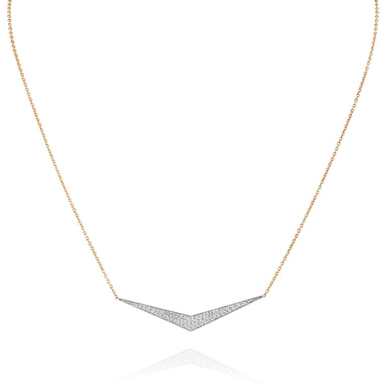 Sickle Diamond Pendant