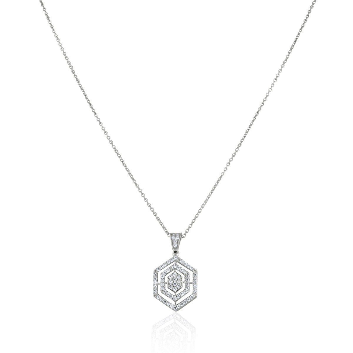 Zig Zag Diamond Pendant