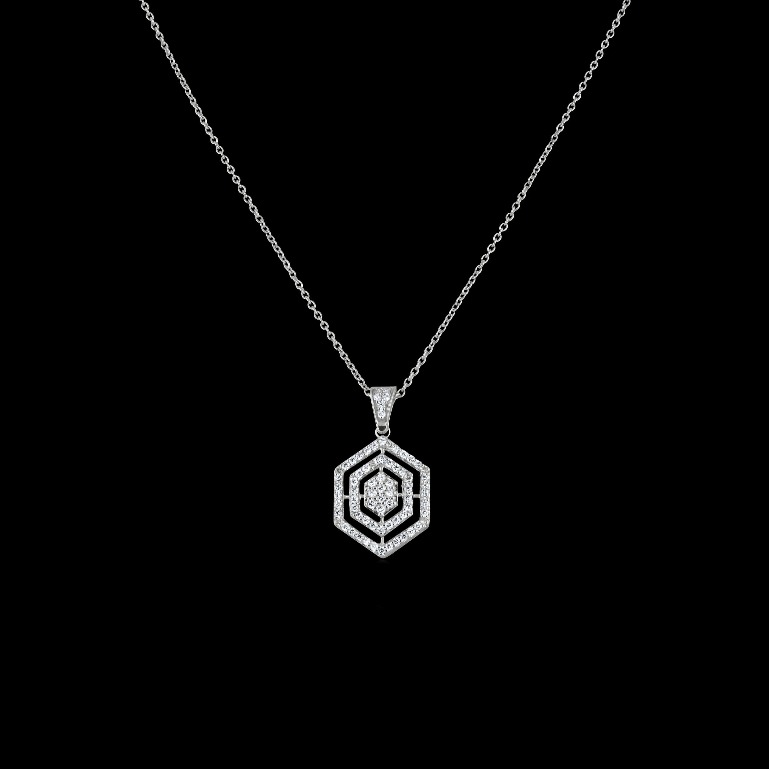 Zig Zag Diamond Pendant