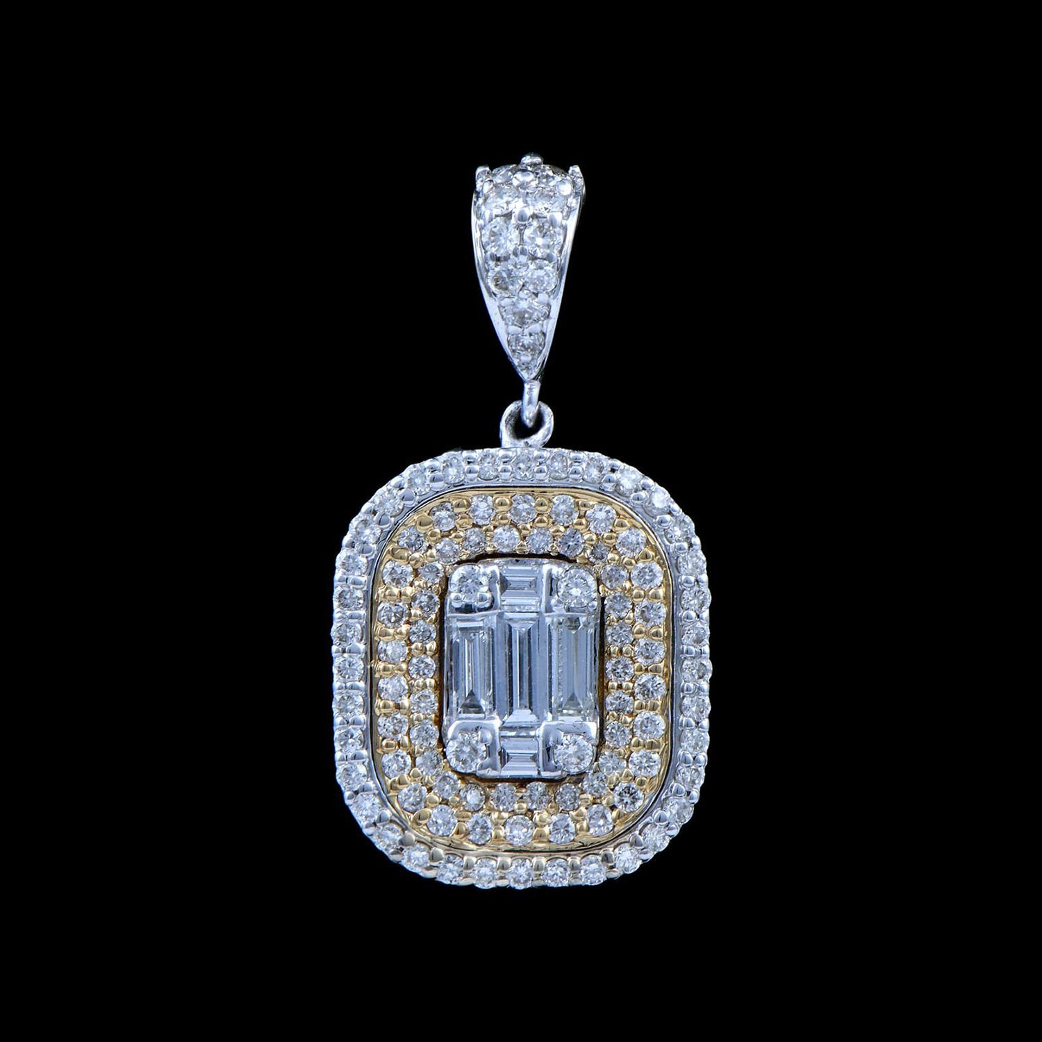 Layered Upright Diamond Necklace