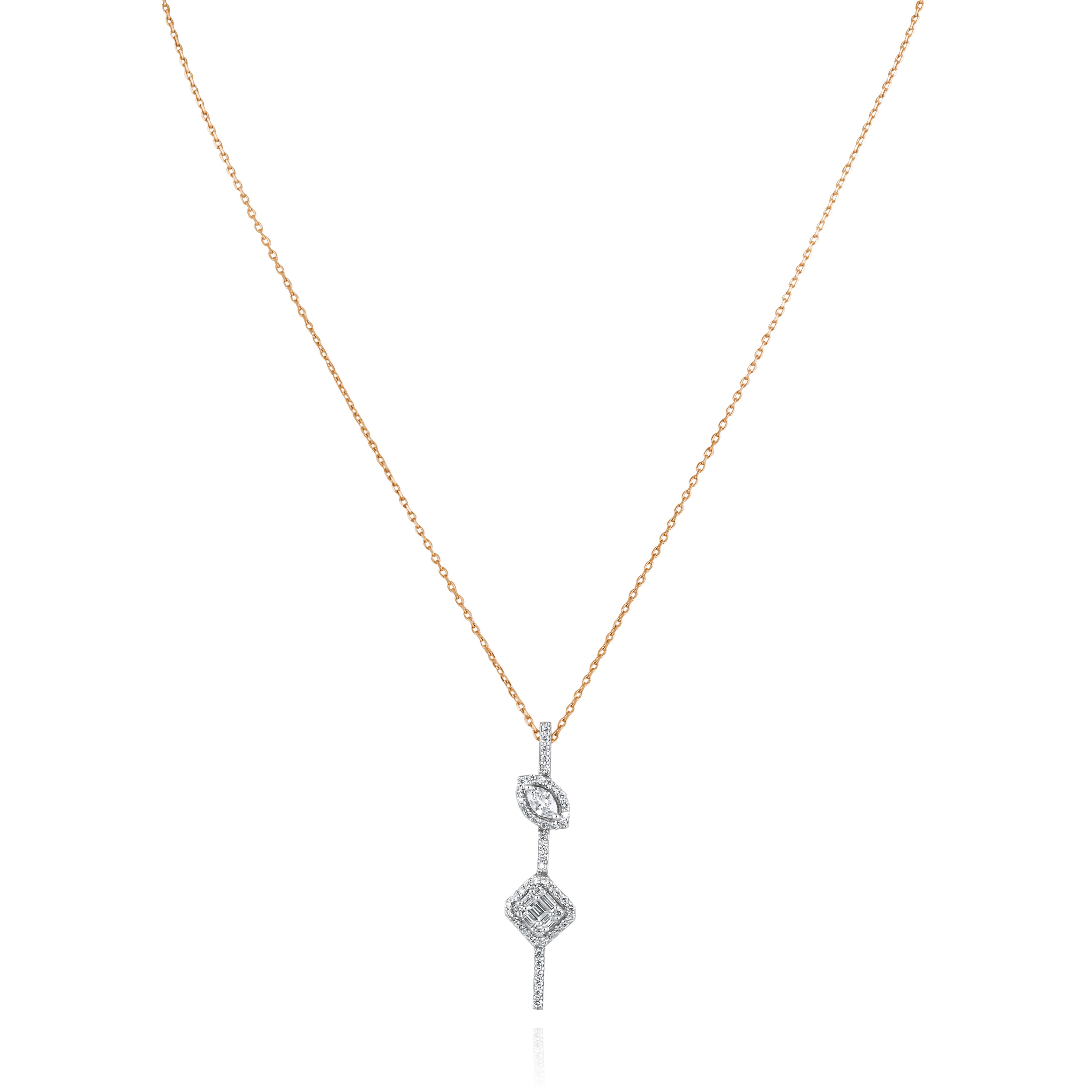 Loop Hanging Diamond Pendant