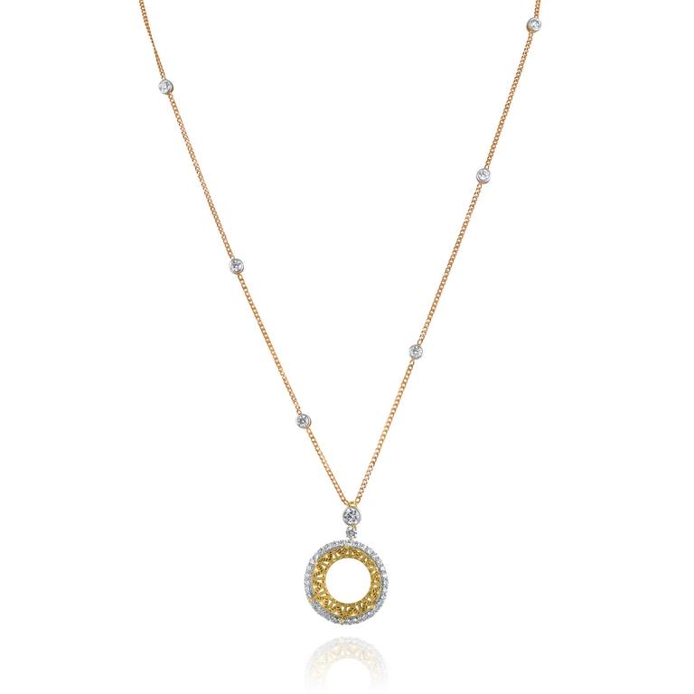 Sphere Diamond Necklace