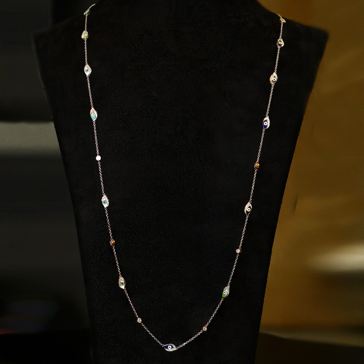 Divine Little Evil Eye Diamond Chain