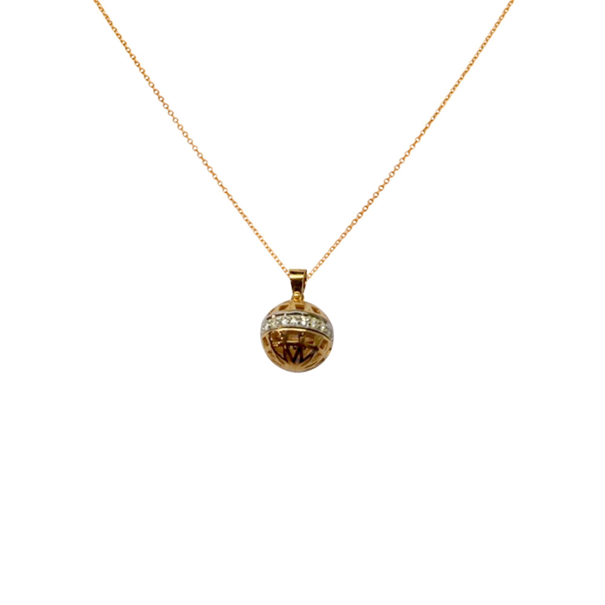 Globe Diamond Pendant