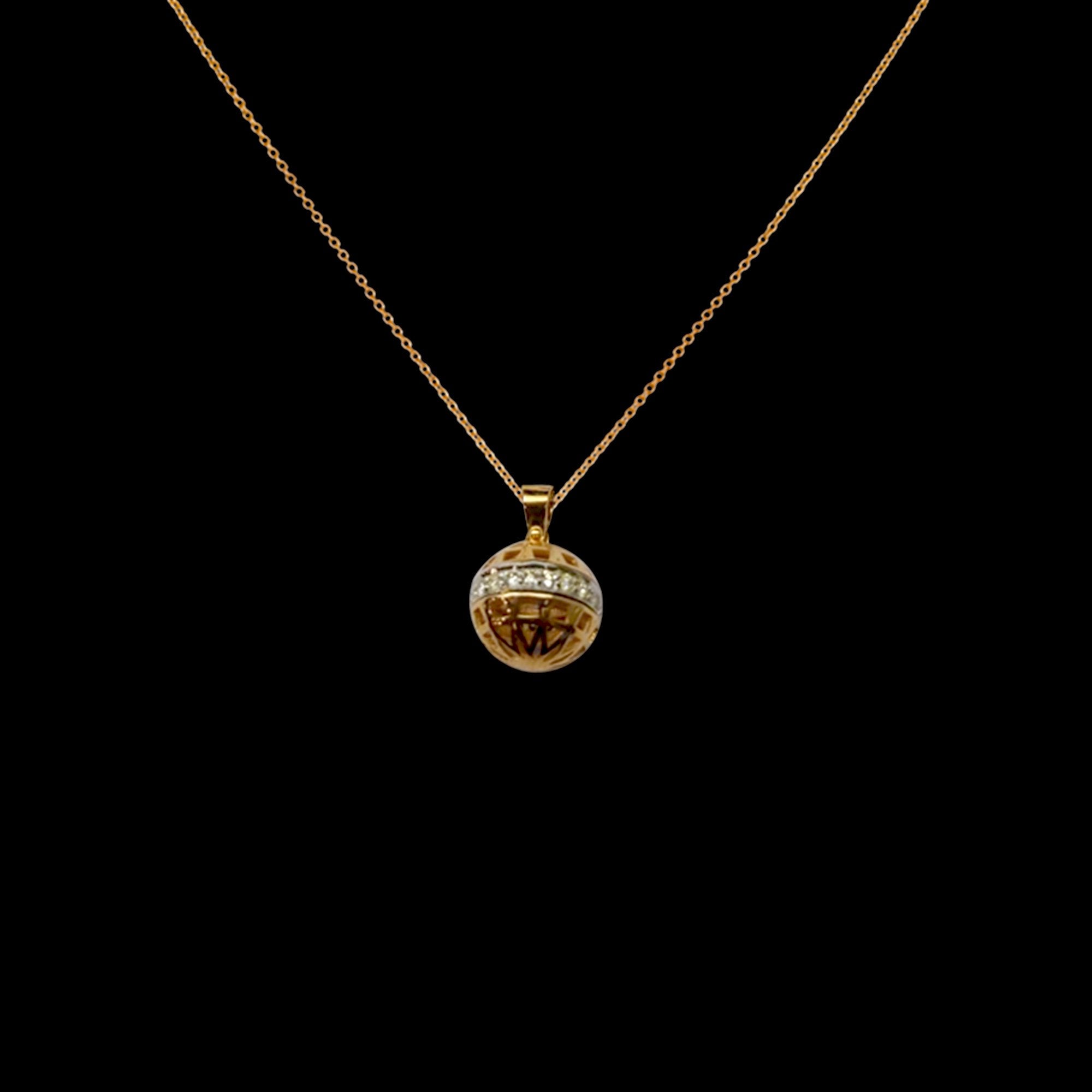 Globe Diamond Pendant