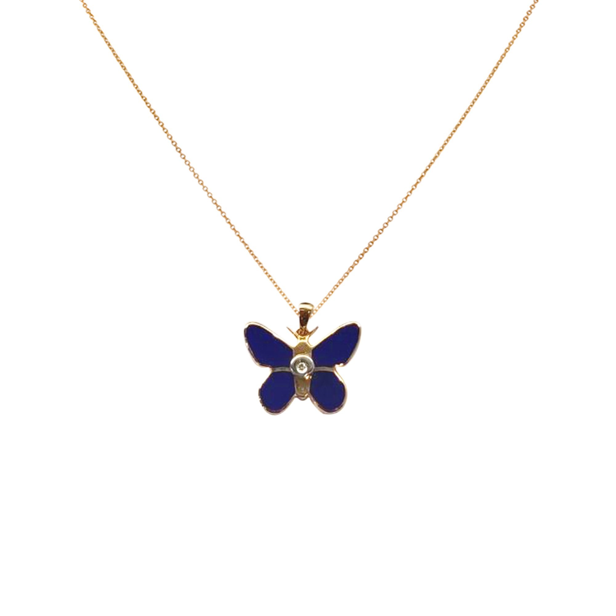 Purple Butterfly Pendant